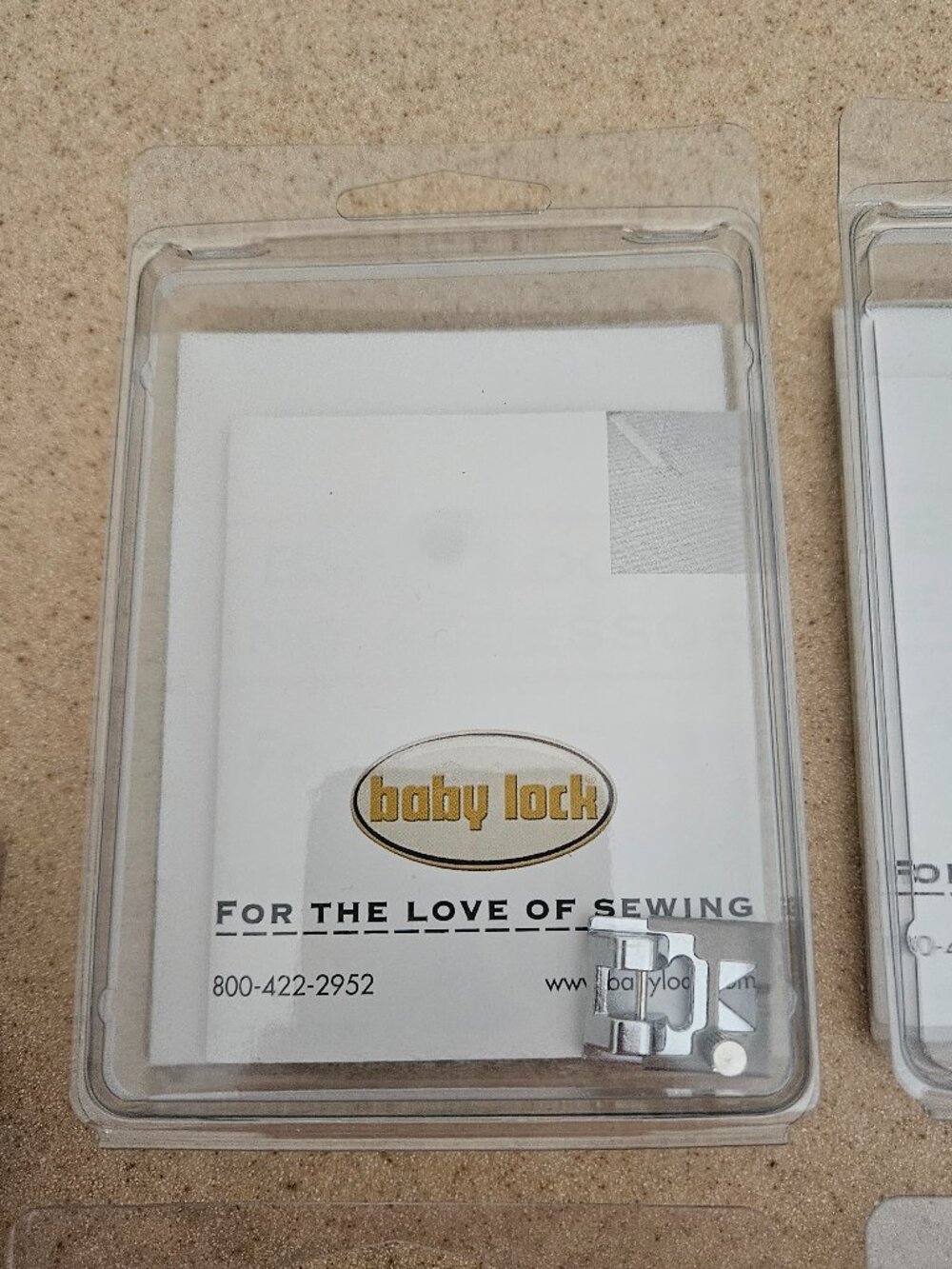 5 BABY LOCK RUFFLING BRAIDING TEFLON QUILTING FOOT SEWING ACCESSORY ATTACHMENT - Picture 9 of 12